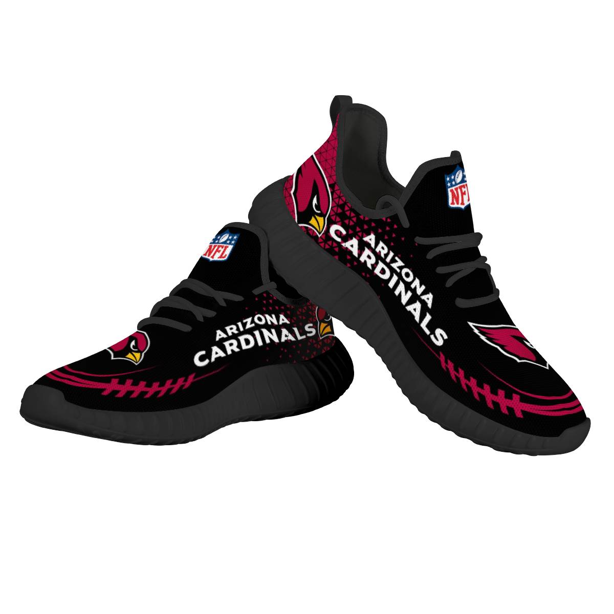 Men's Arizona Cardinals Mesh Knit Sneakers/Shoes 008